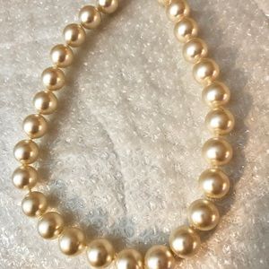 Large pearl statement necklace.